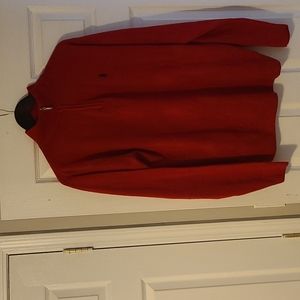 Men's Red 1/4 Zip Ralph lauren men's sweater Vest, XXL